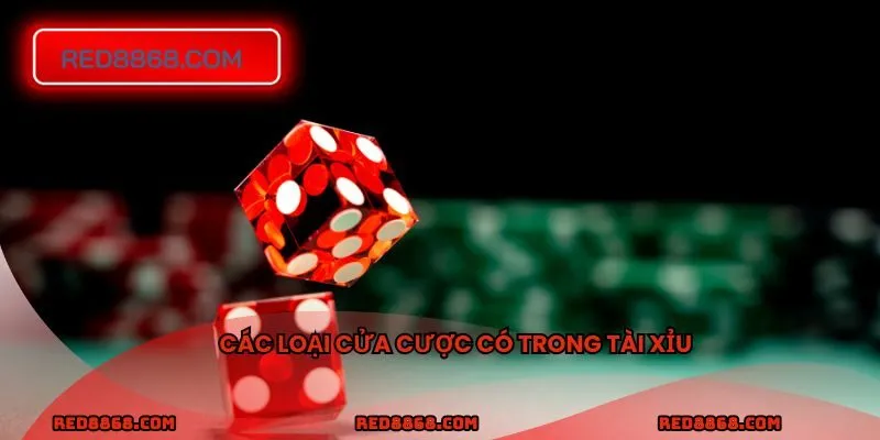 Các loại cửa cược có trong tài xỉu